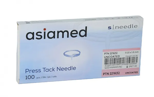 asiamed S Needle Press Tack Ohr-Akupunktur-Dauernadeln (100 Stck) 0,22 x 1,6 mm small