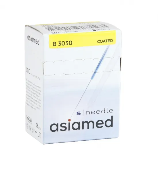 asiamed Akupunkturnadeln S|Needle B-Type, KS-Griff ohne Fhrrohr (100 Stck) 0,25 x 40 mm