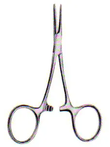 Hartmann Baby Arterienklemme, gerade, gerieft, 9,0 cm