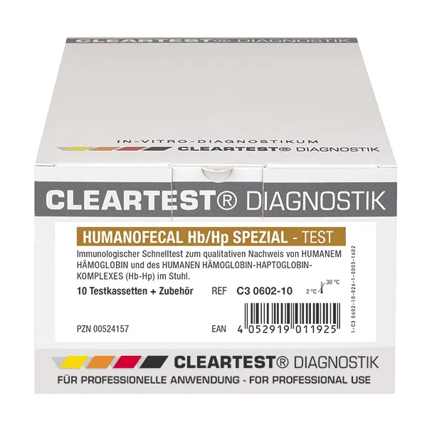 CLEARTEST Stuhltest Humanofecal Hb/Hp Spezial 20 Tests