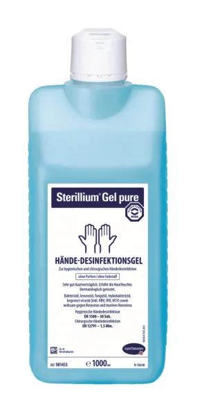 Sterillium Gel pure Hndedesinfektionsgel 1000 ml Euroflasche