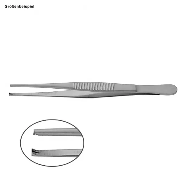 Chirurgische Pinzette, Standard, 1 x 2 Zhne, 11,5 cm