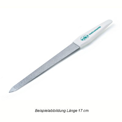 RK Instruments Saphier-Nagelfeile zur Maniküre / Pediküre mit Kunststoffgriff 12,0 cm RK110.9002