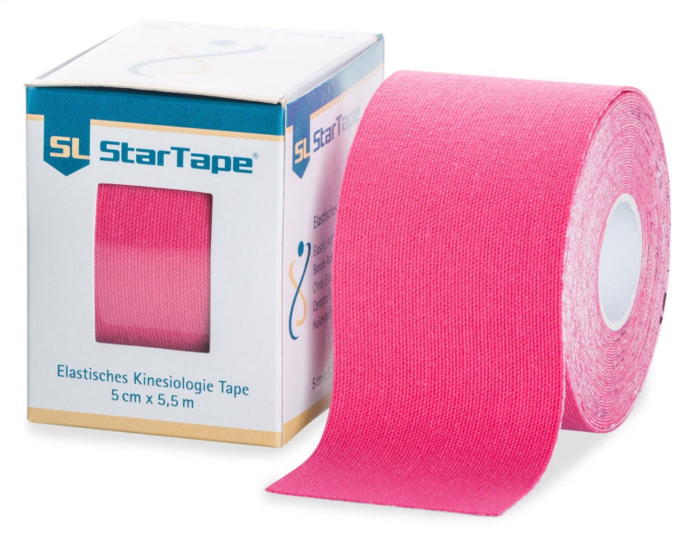 SL-Praxisbedarf SL StarTape Kinesiologie Tape, 5 cm x 5,5 mtr., Rot 1545620