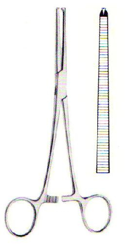 Zepf Medical Instruments GmbH Arterienklemme nach Rochester-Ochsner (Kocher) gerade 1 : 2 Zähne, 13,0 cm 12-3200-13