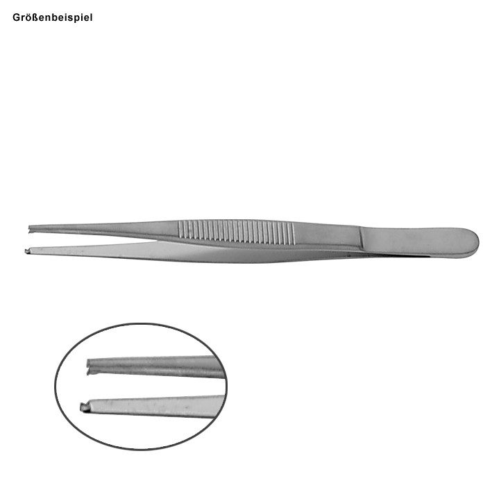 Zepf medical Instruments Chirurgische Pinzette fein 1 x 2 Zähne, 16,0 cm 10-1300-16