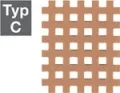 AQ-Strip kinesiologie Cross-Tape,  Rot, TYPE C, 52 x 44 mm (20 x 2 Strips)